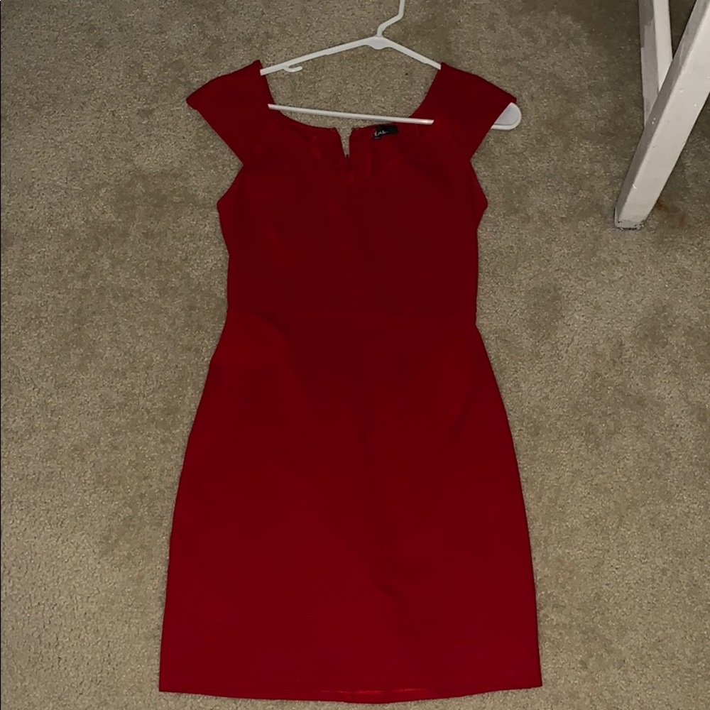 Lulus red formal dress
